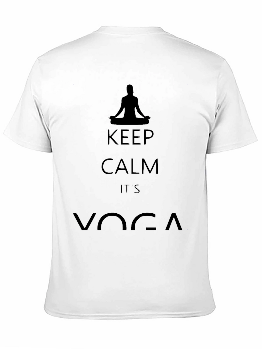 Keep Calm Its Yoga Black T-Shirt