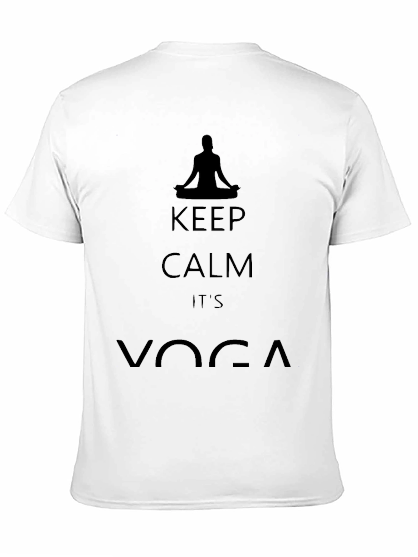 Keep Calm Its Yoga Black T-Shirt