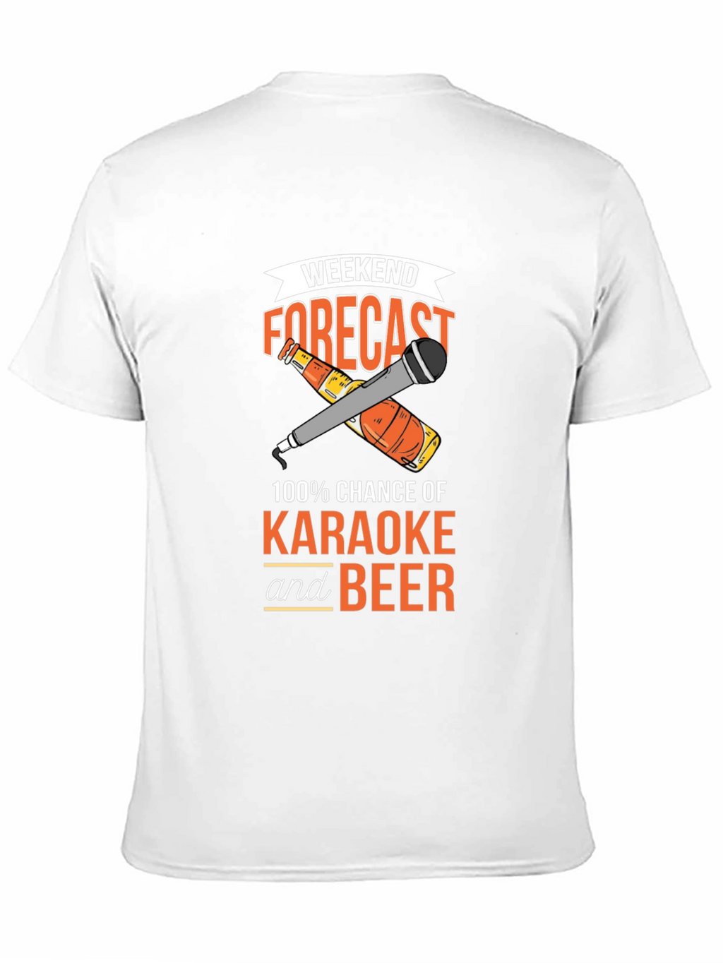 Karaoke and Beer Forecast Graphic T-Shirt