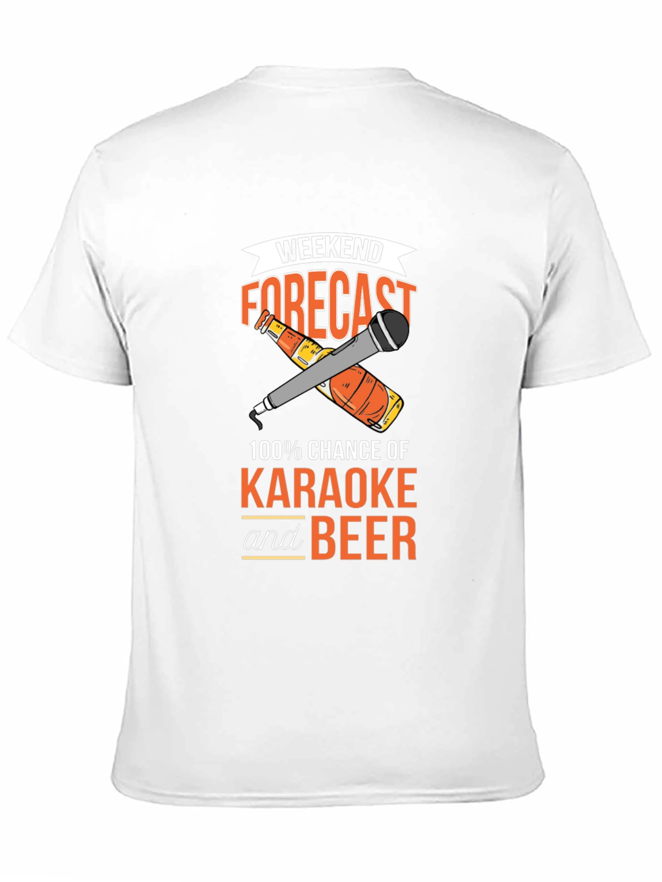Karaoke and Beer Forecast Graphic T-Shirt
