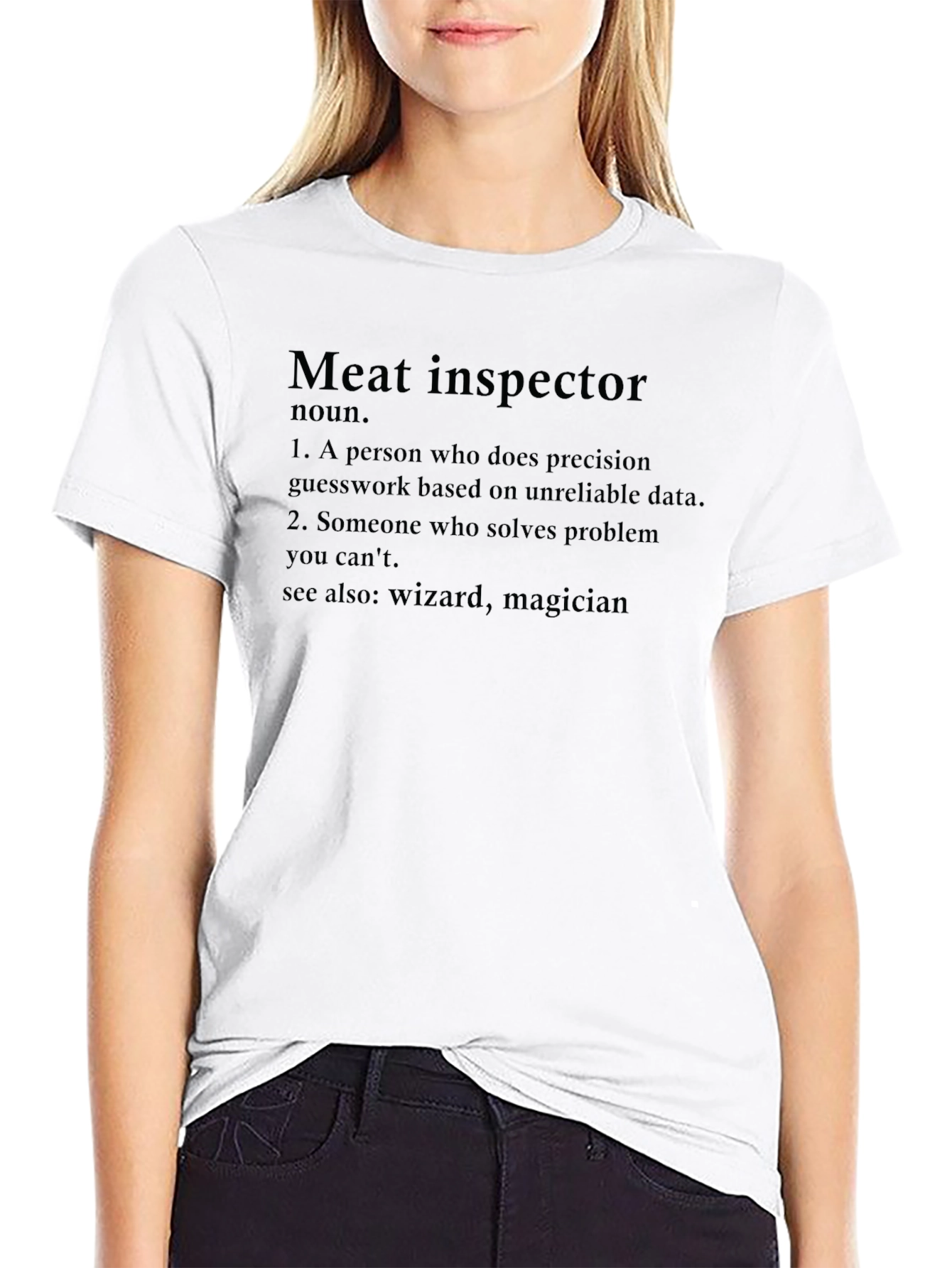 Meat Inspector Definition T-Shirt - Funny Job Pride Tee