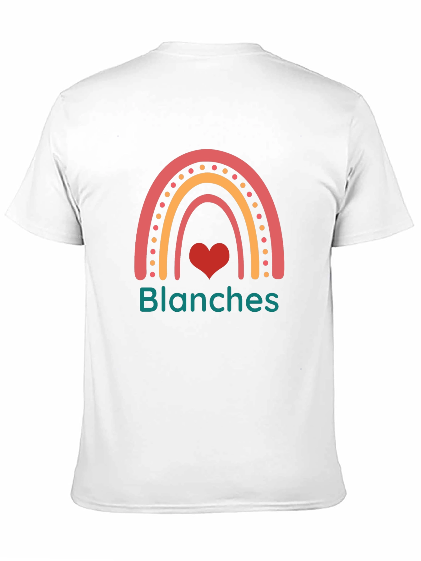 Blanches Rainbow Heart Graphic Tee - Trendy Casual