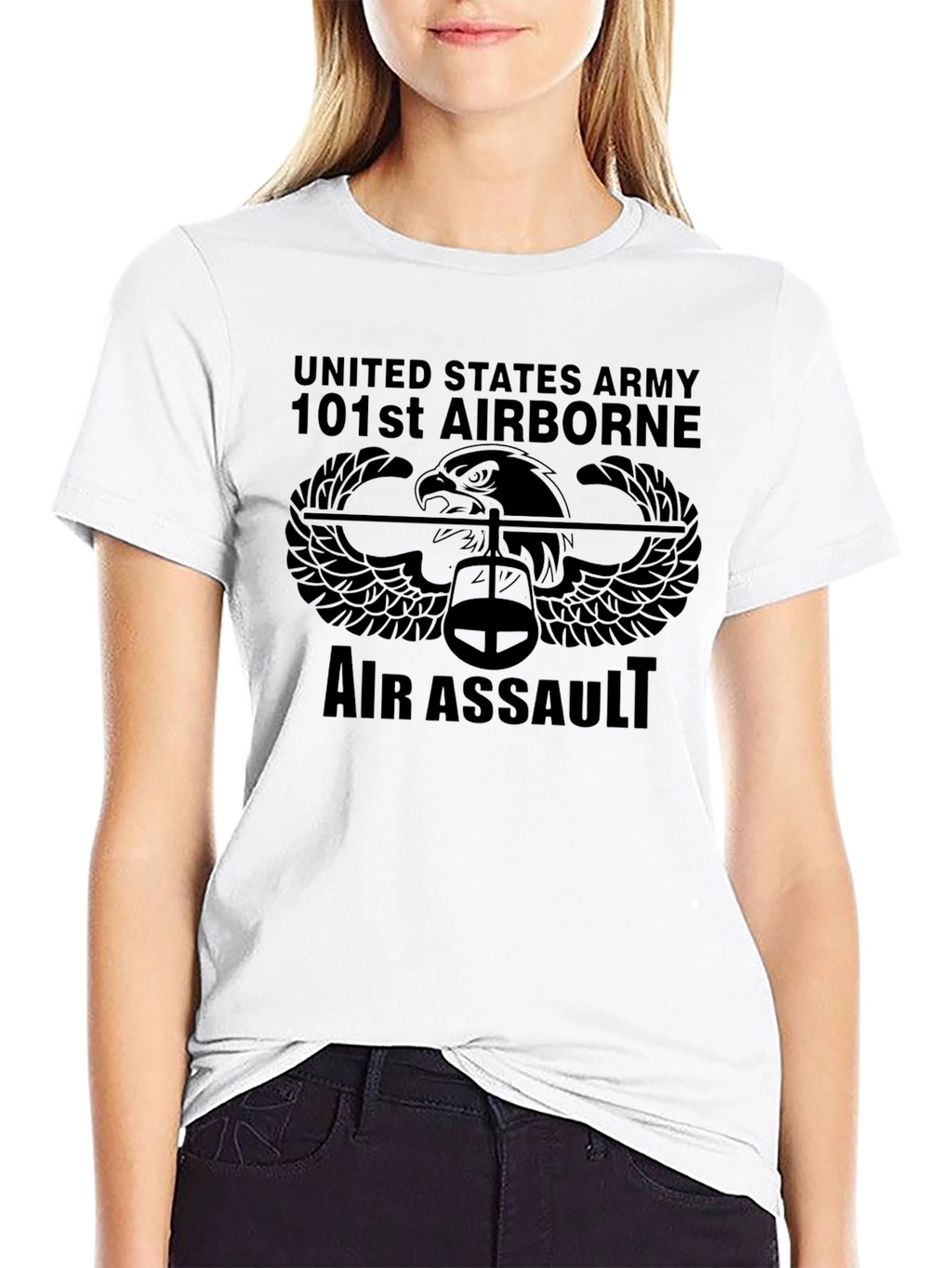 US Army 101st Airborne Air Assault Black T-Shirt