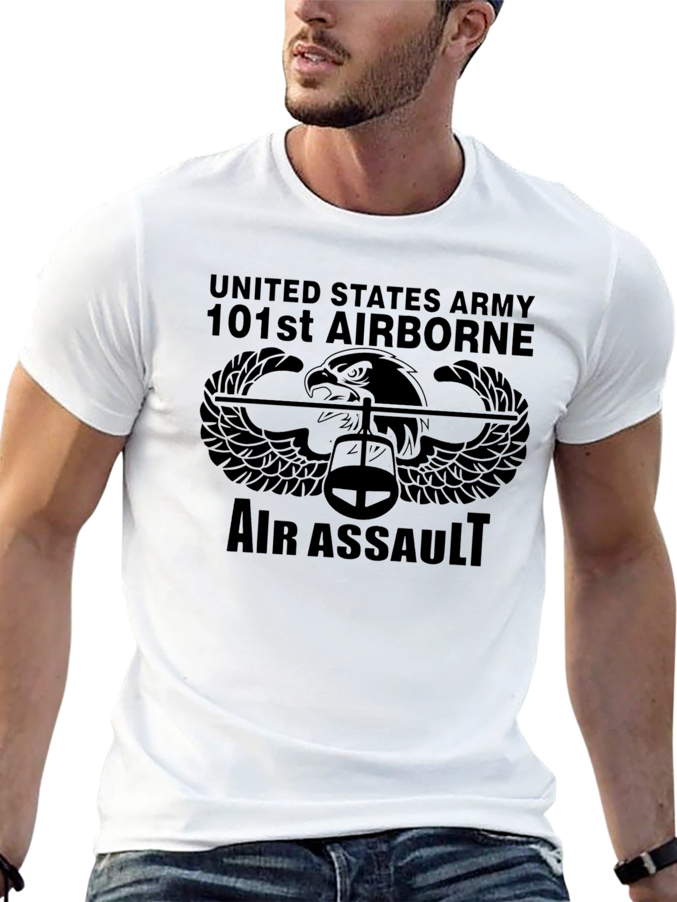 US Army 101st Airborne Air Assault Black T-Shirt