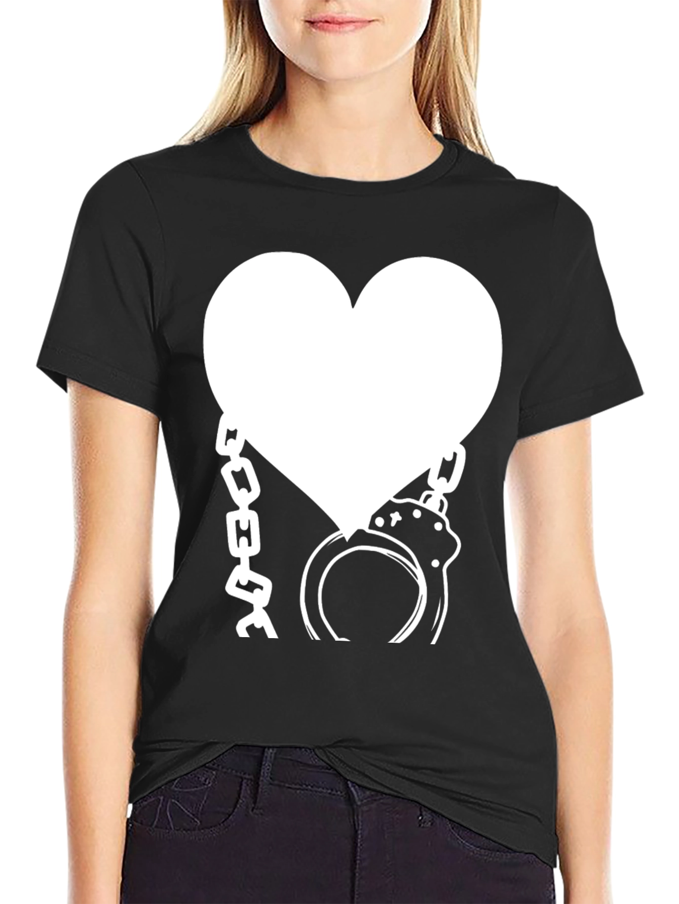 Heart & Handcuffs Graphic T-Shirt