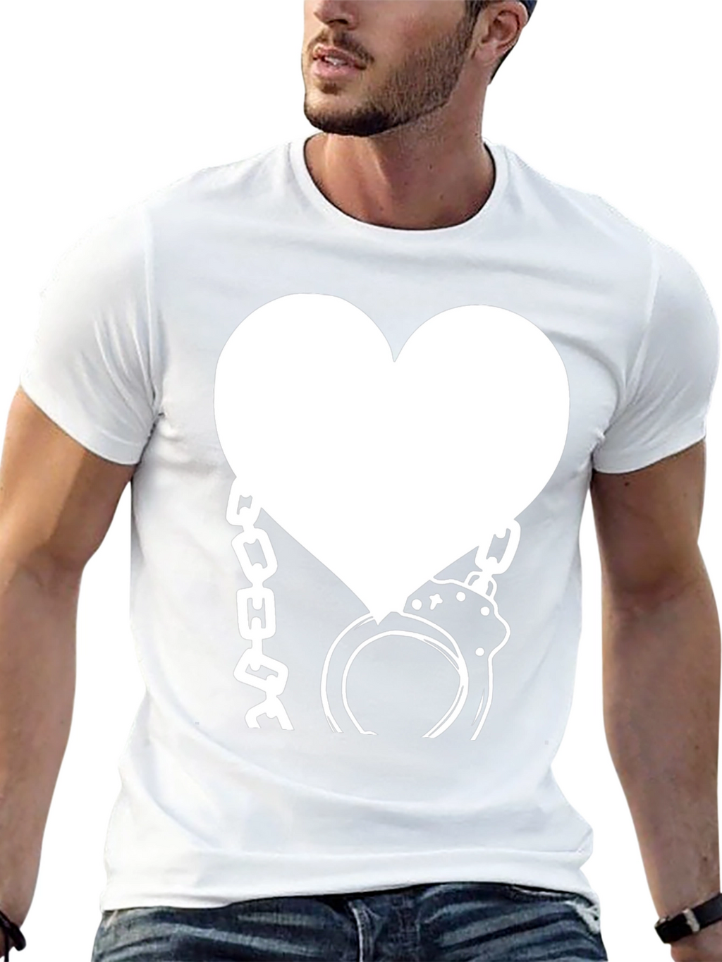 Heart & Handcuffs Graphic T-Shirt