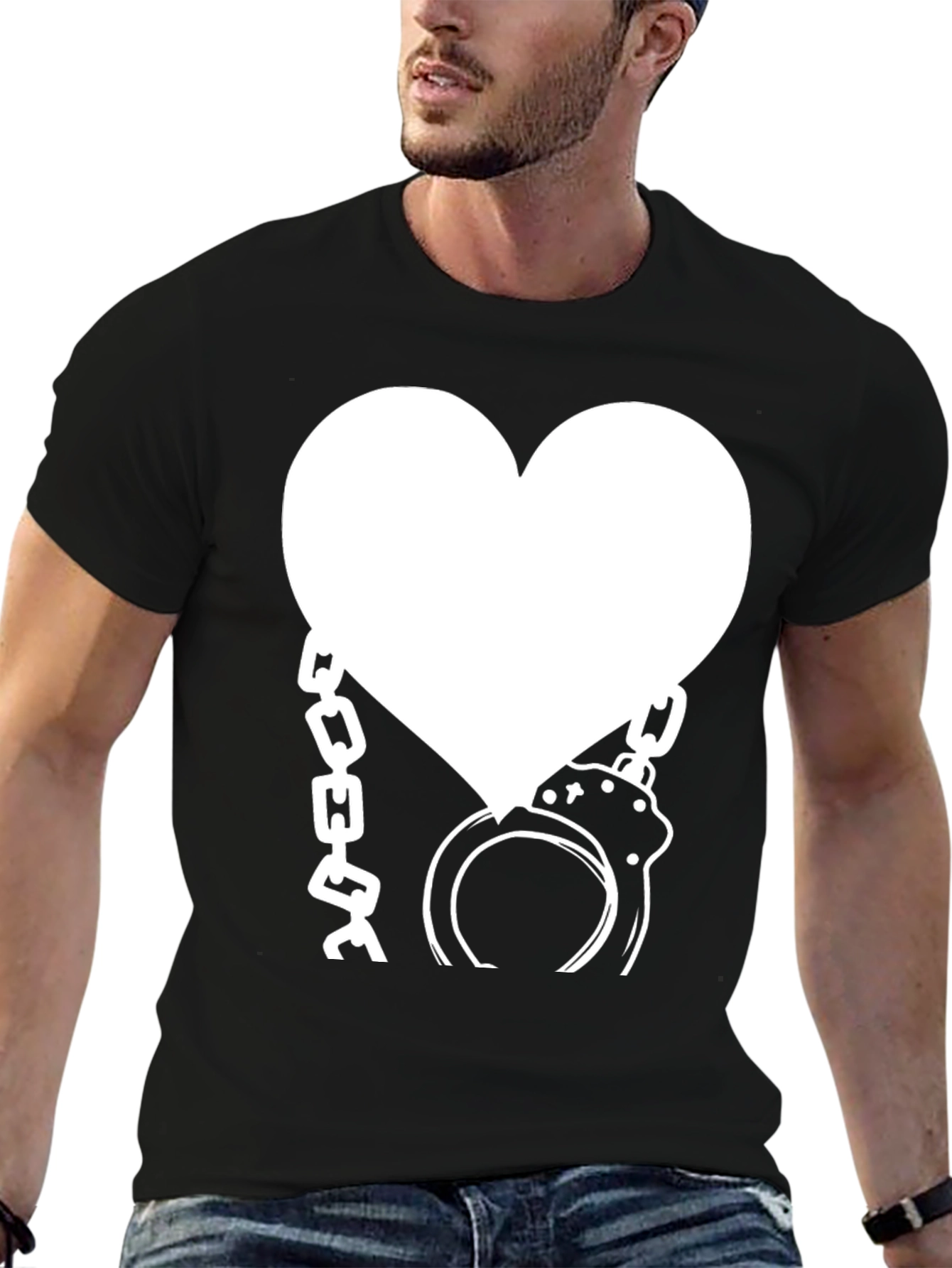 Heart & Handcuffs Graphic T-Shirt