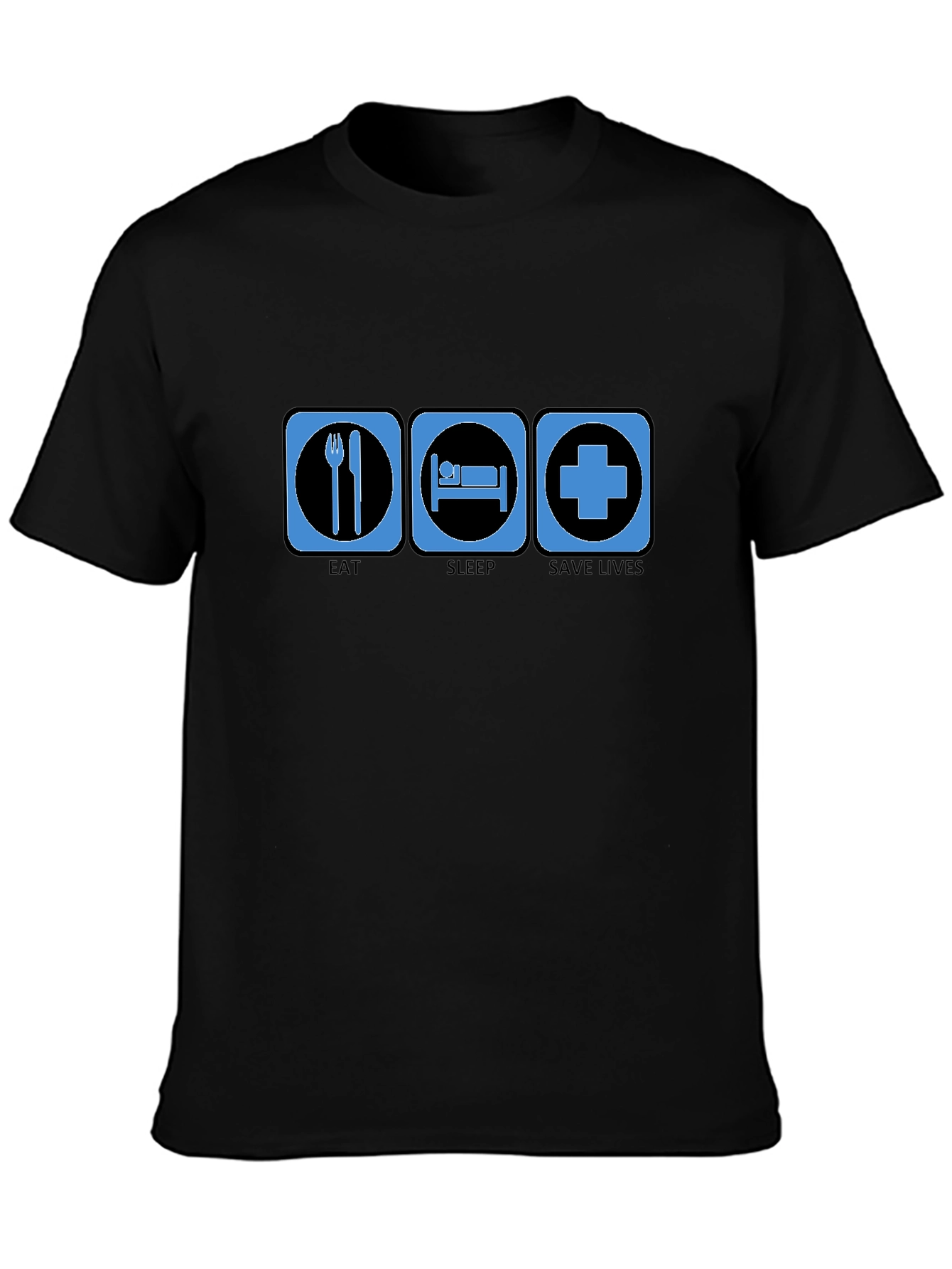 Eat Sleep Save Lives Graphic Tee - Medical Hero T-Shirt