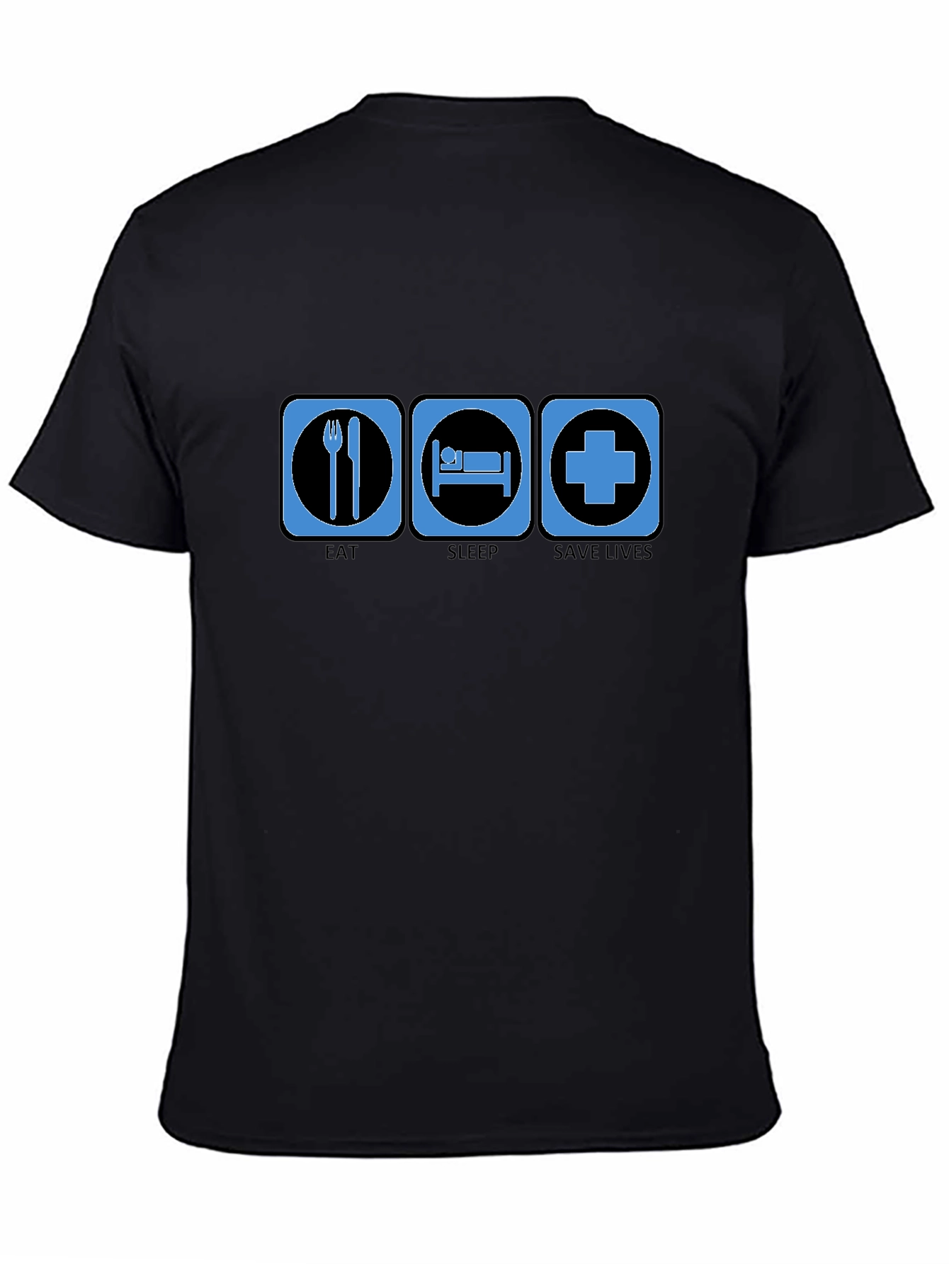 Eat Sleep Save Lives Graphic Tee - Medical Hero T-Shirt