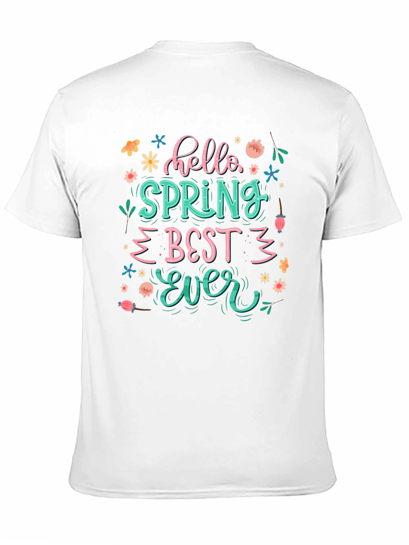 Hello Spring Best Ever Black T-Shirt