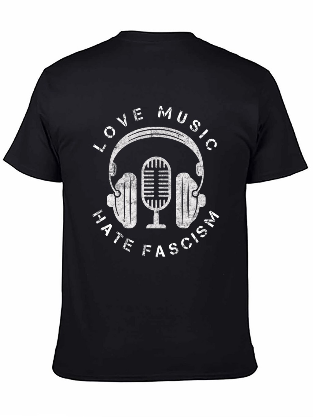 Love Music Hate Fascism Graphic Tee