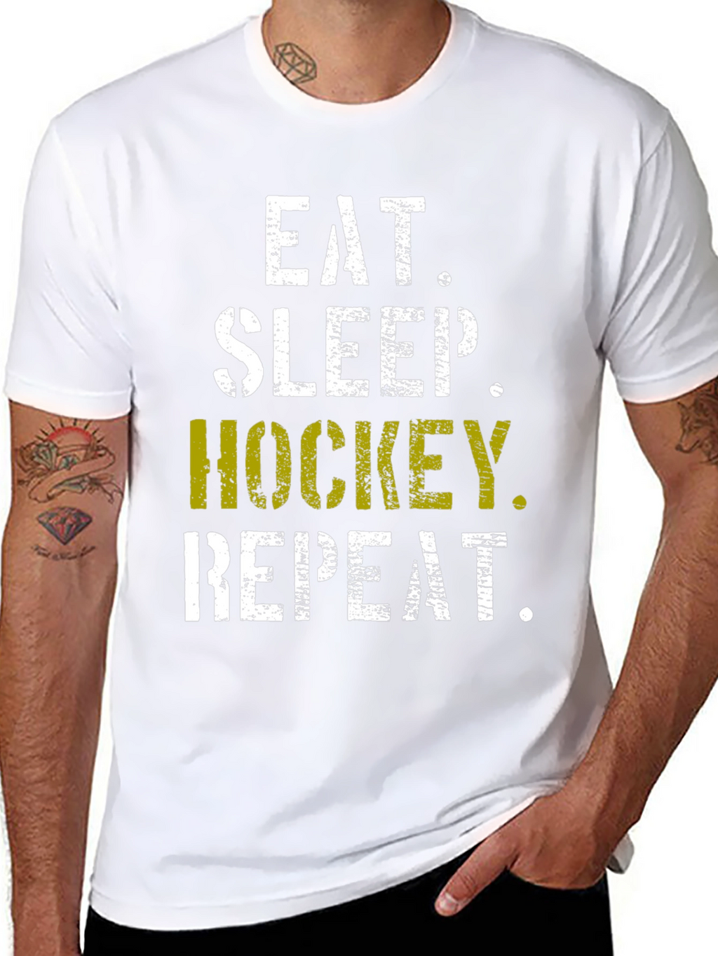 Eat Sleep Hockey Repeat T-Shirt