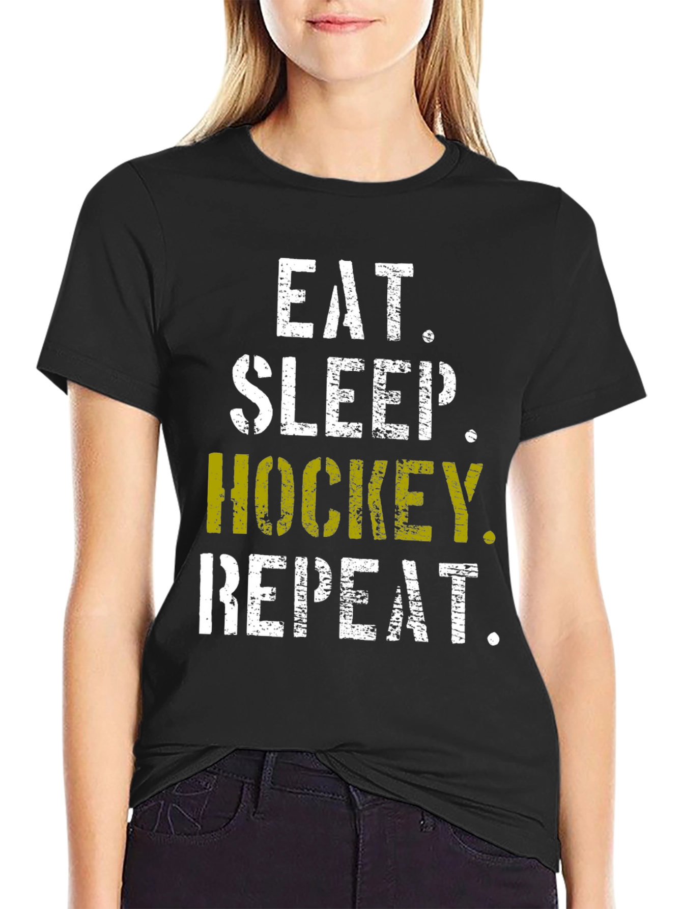 Eat Sleep Hockey Repeat T-Shirt
