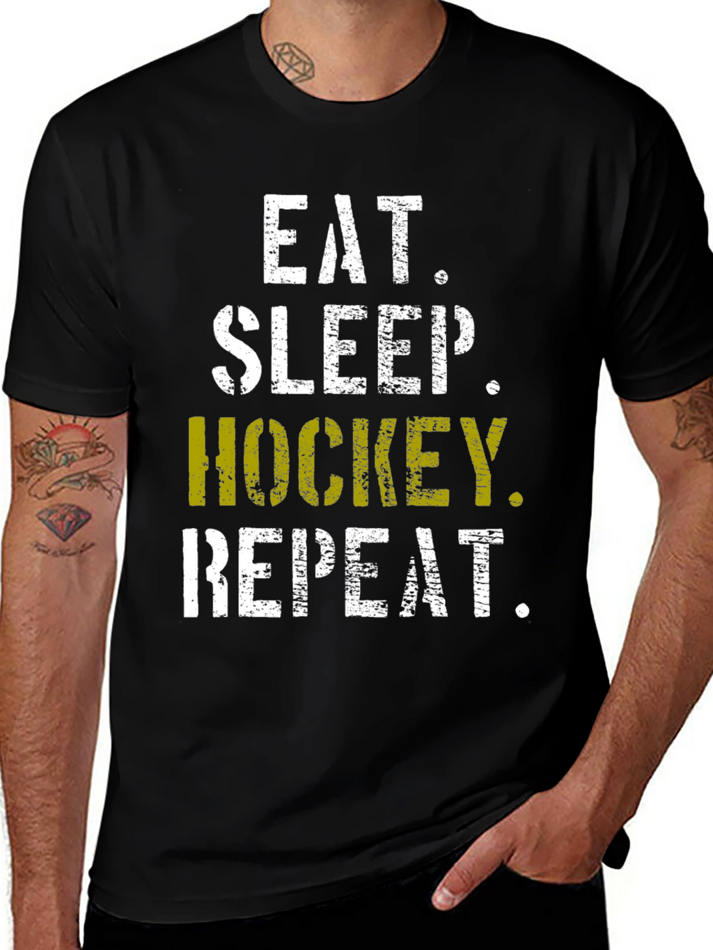 Eat Sleep Hockey Repeat T-Shirt