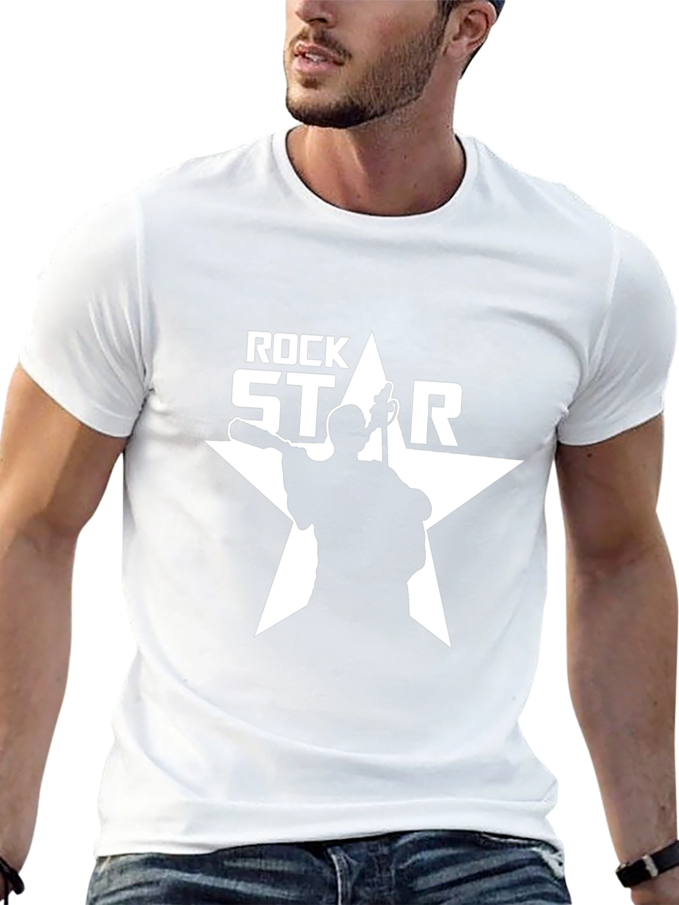 Rock Star Graphic Tee - Mens Black T-Shirt