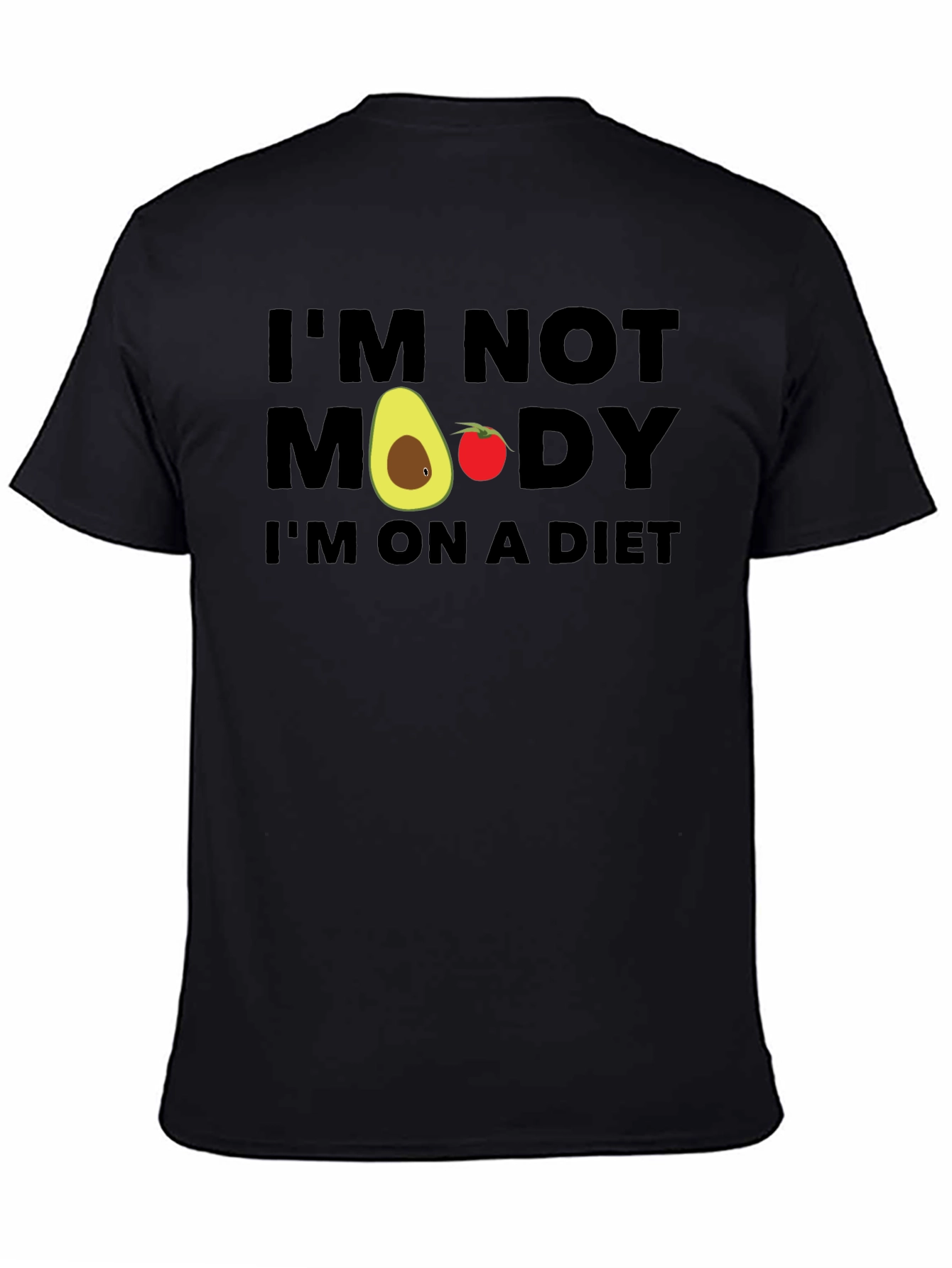 Funny Diet T-Shirt - Im Not Moody Im On A Diet!