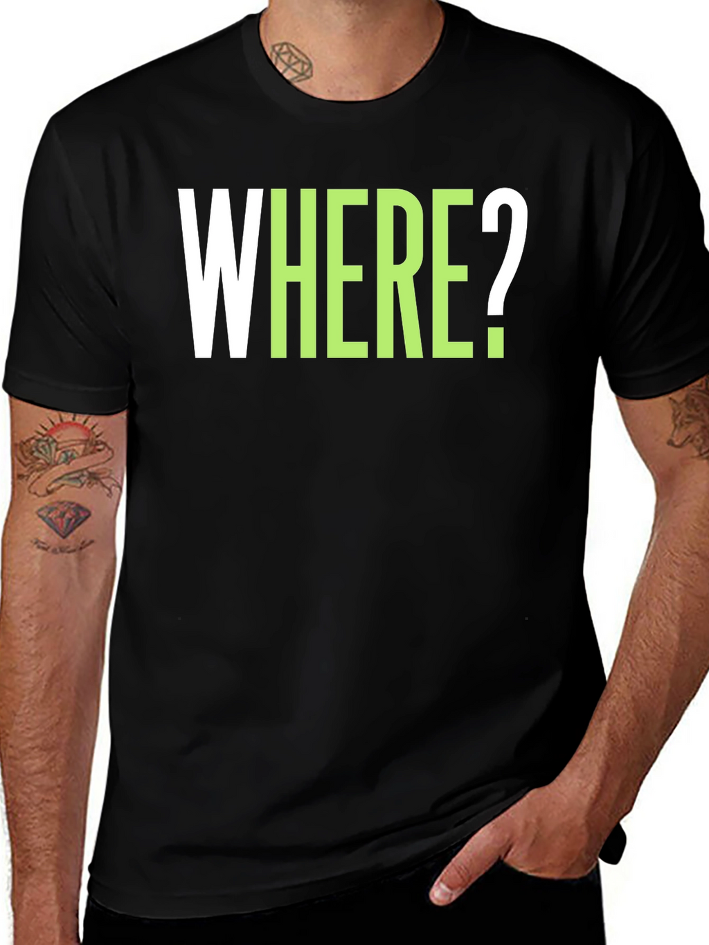 WHERE? Graphic Tee - Casual Cotton T-Shirt