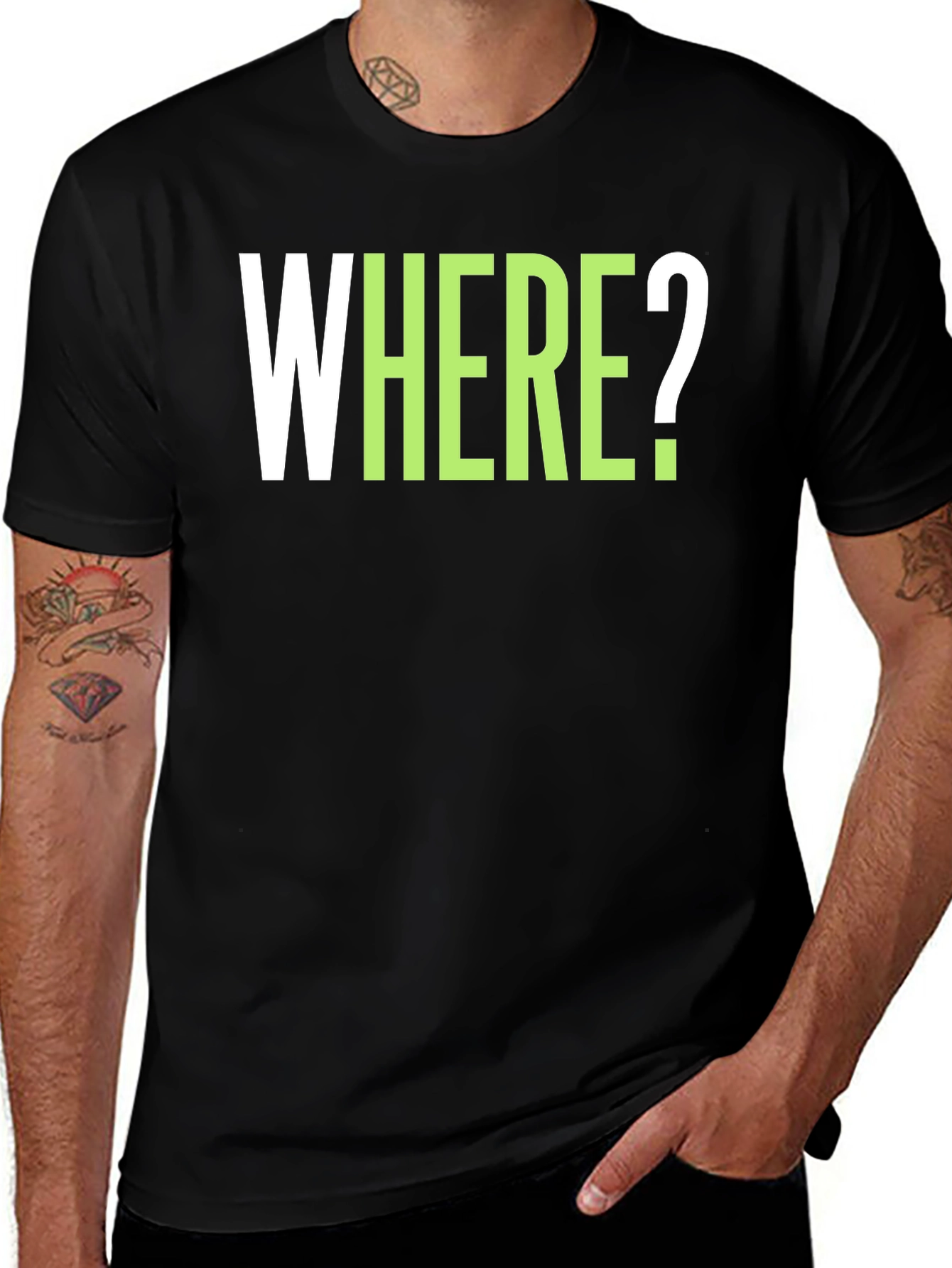 WHERE? Graphic Tee - Casual Cotton T-Shirt