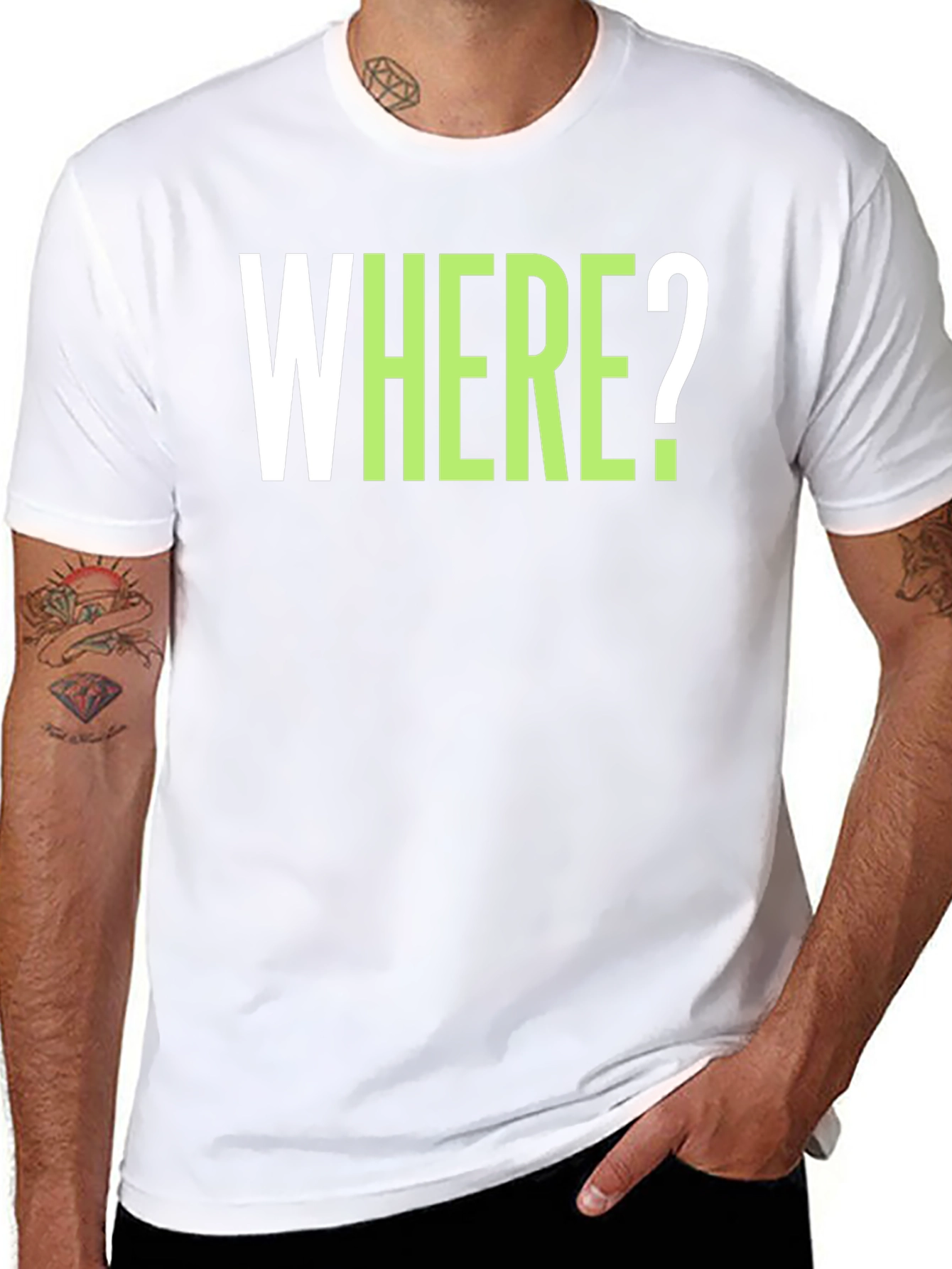 WHERE? Graphic Tee - Casual Cotton T-Shirt