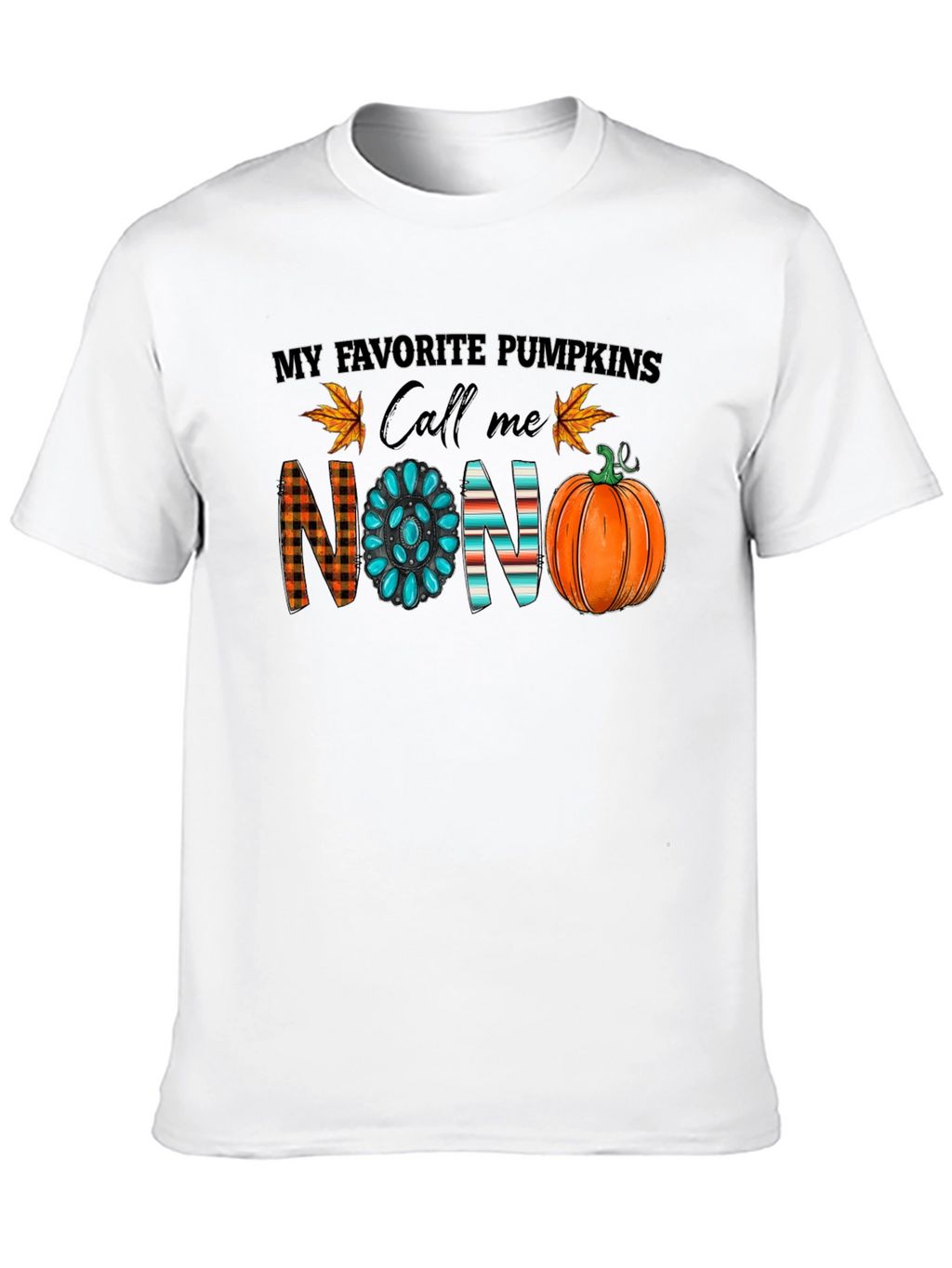 My Favorite Pumpkins Call Me Nono Black T-Shirt