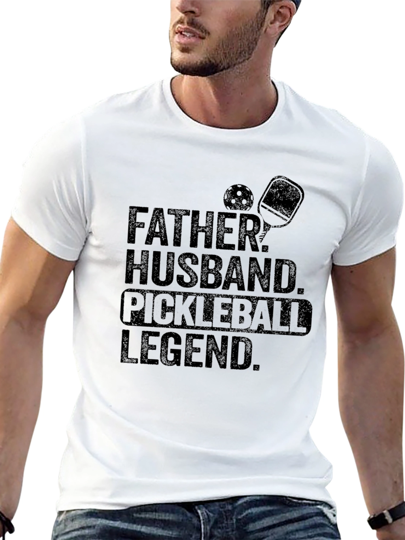 Father Husband Pickleball Legend T-Shirt