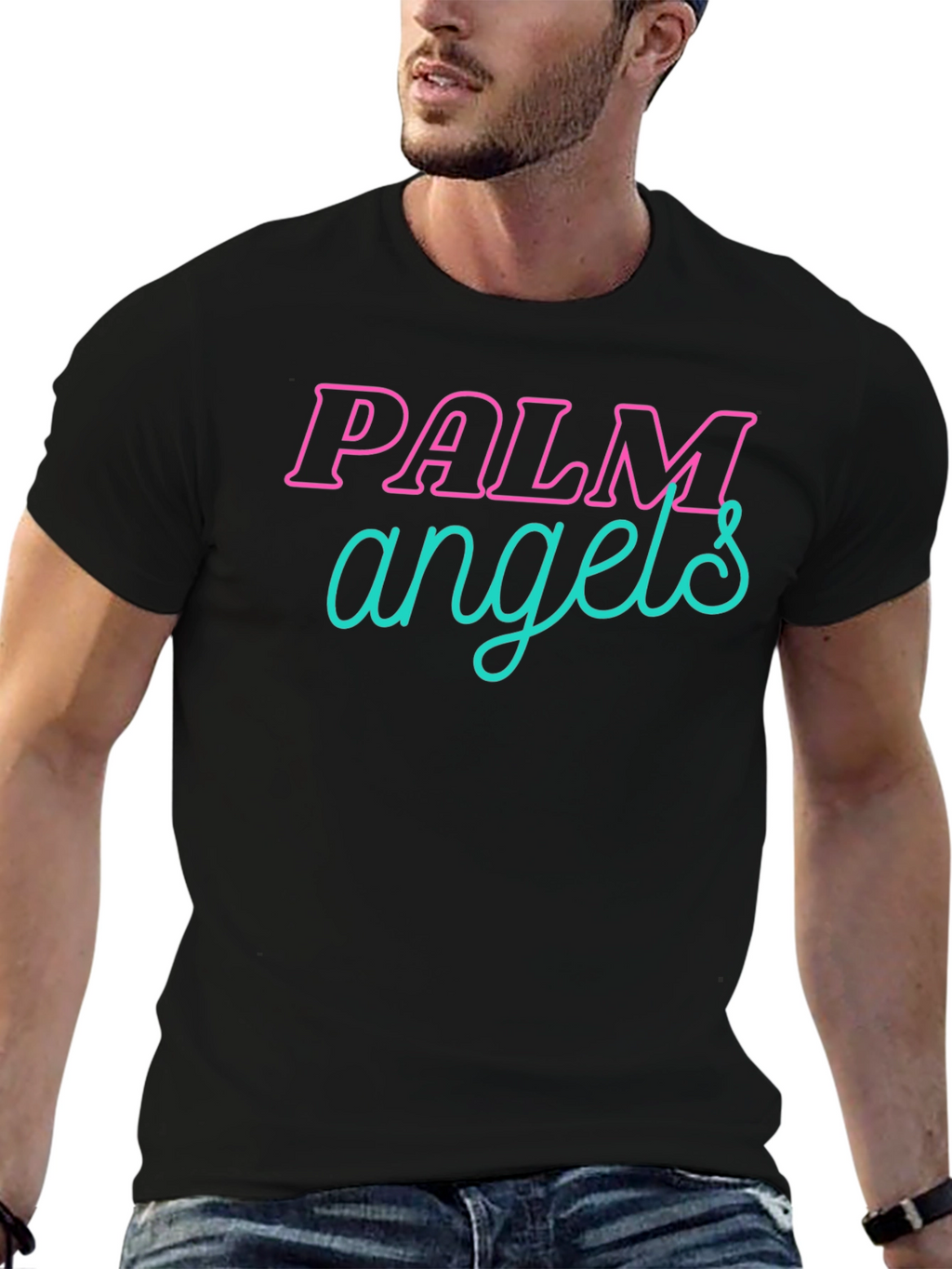 Palm Angels Graphic Tee - Black