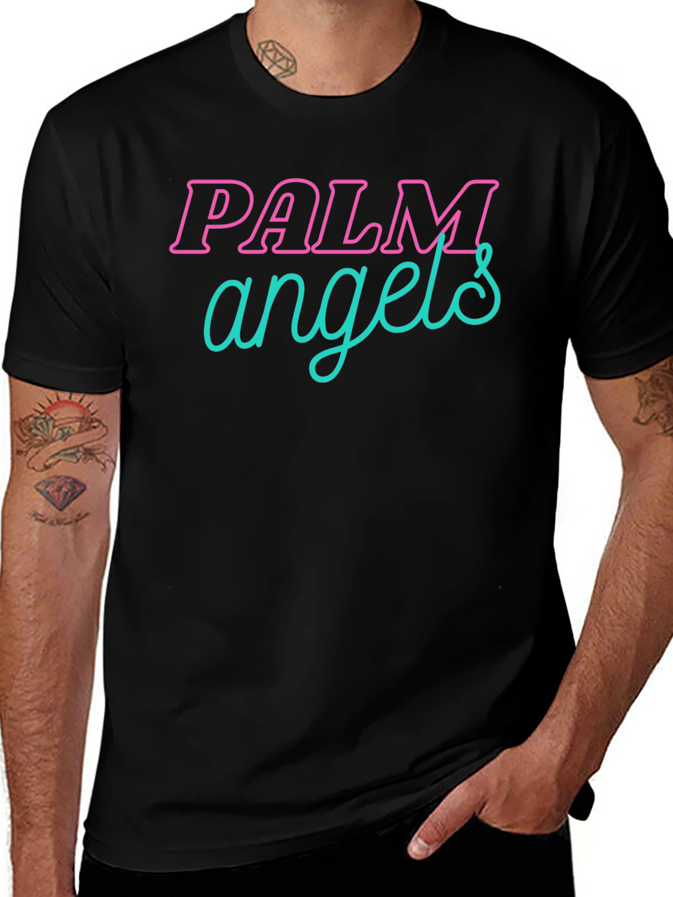 Palm Angels Graphic Tee - Black