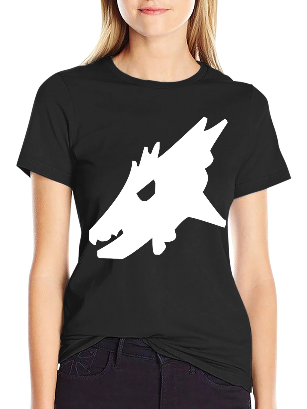 Dragon Head Graphic Tee - Black