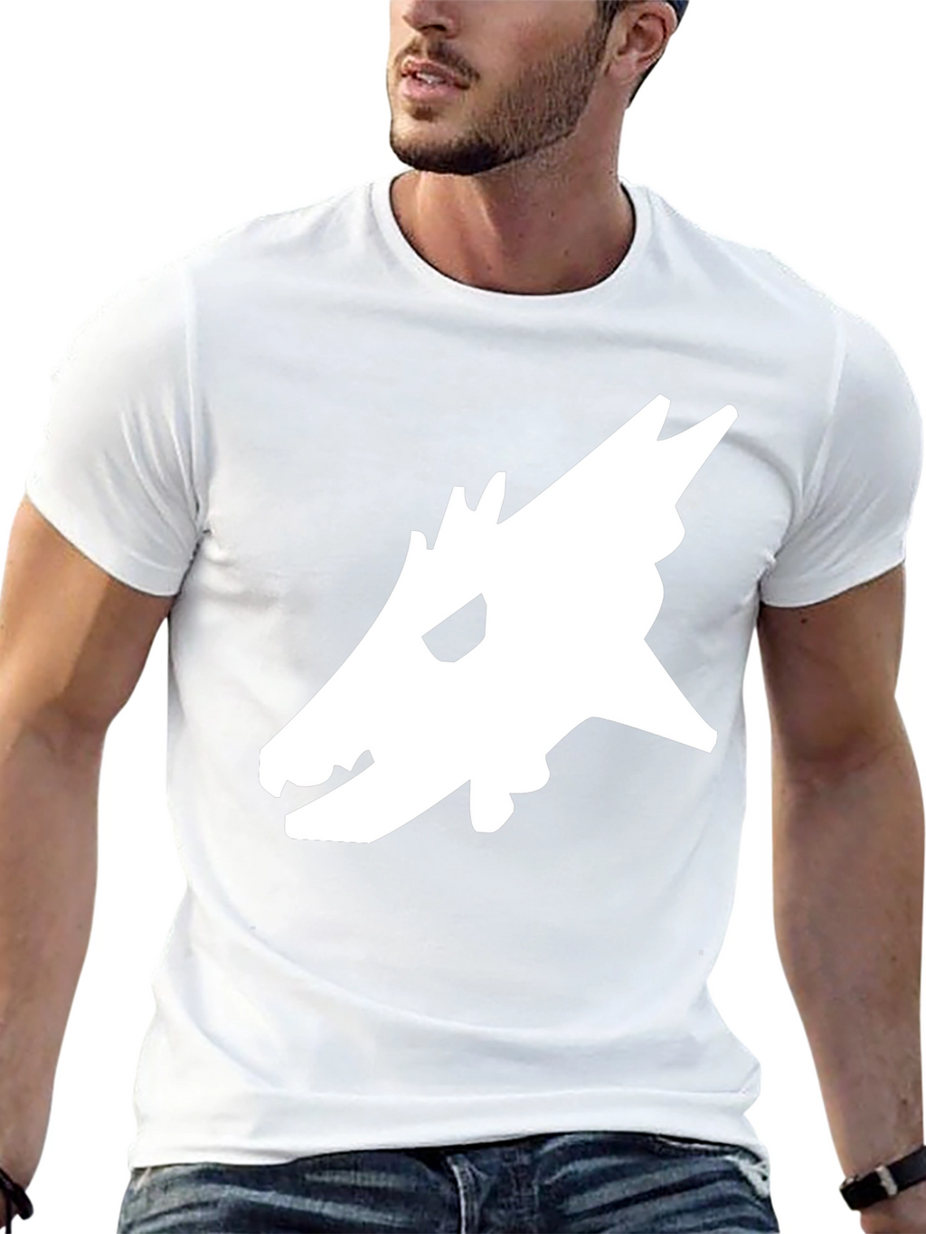 Dragon Head Graphic Tee - Black