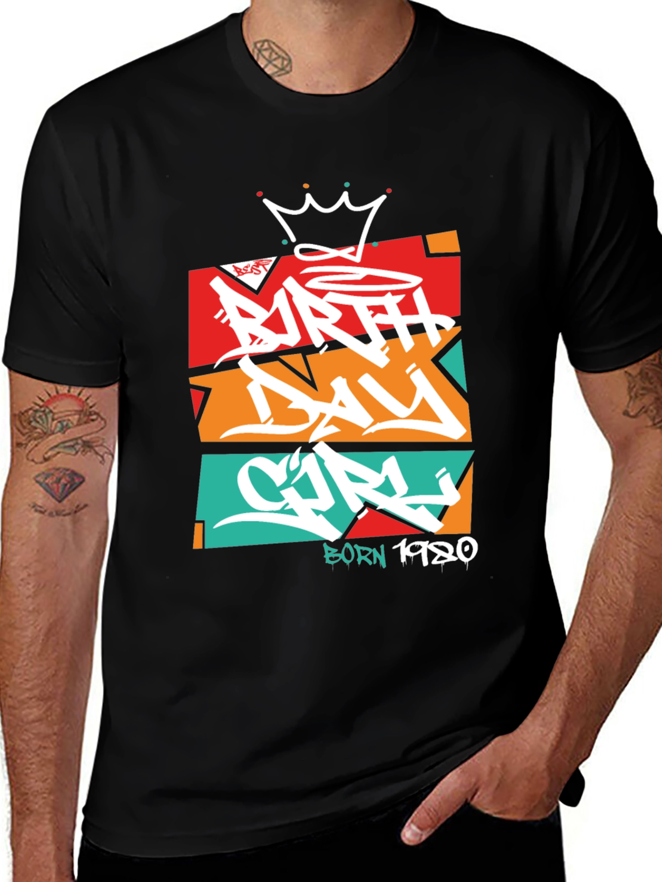 Birthday Girl T-Shirt - Graffiti Style