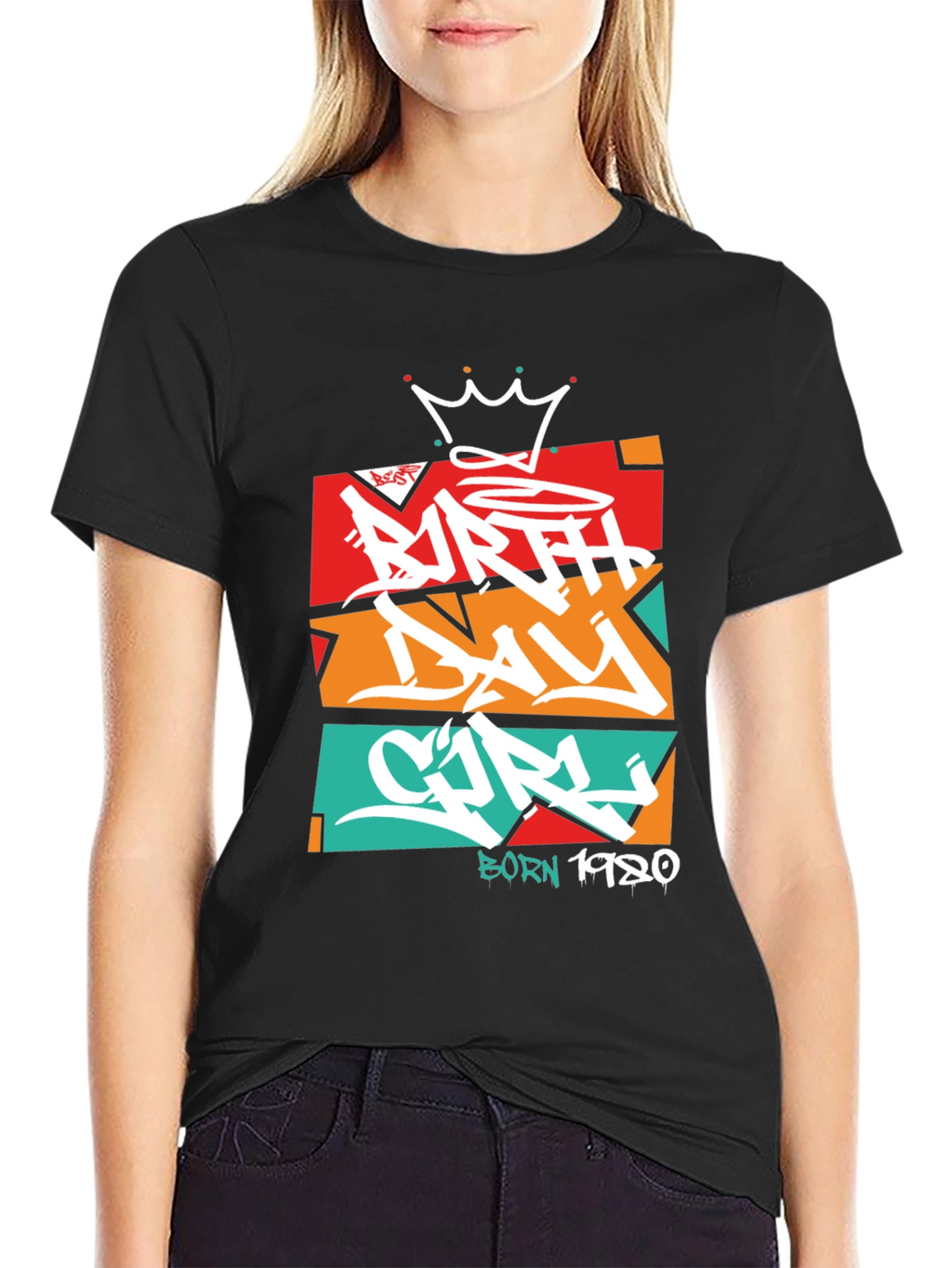 Birthday Girl T-Shirt - Graffiti Style