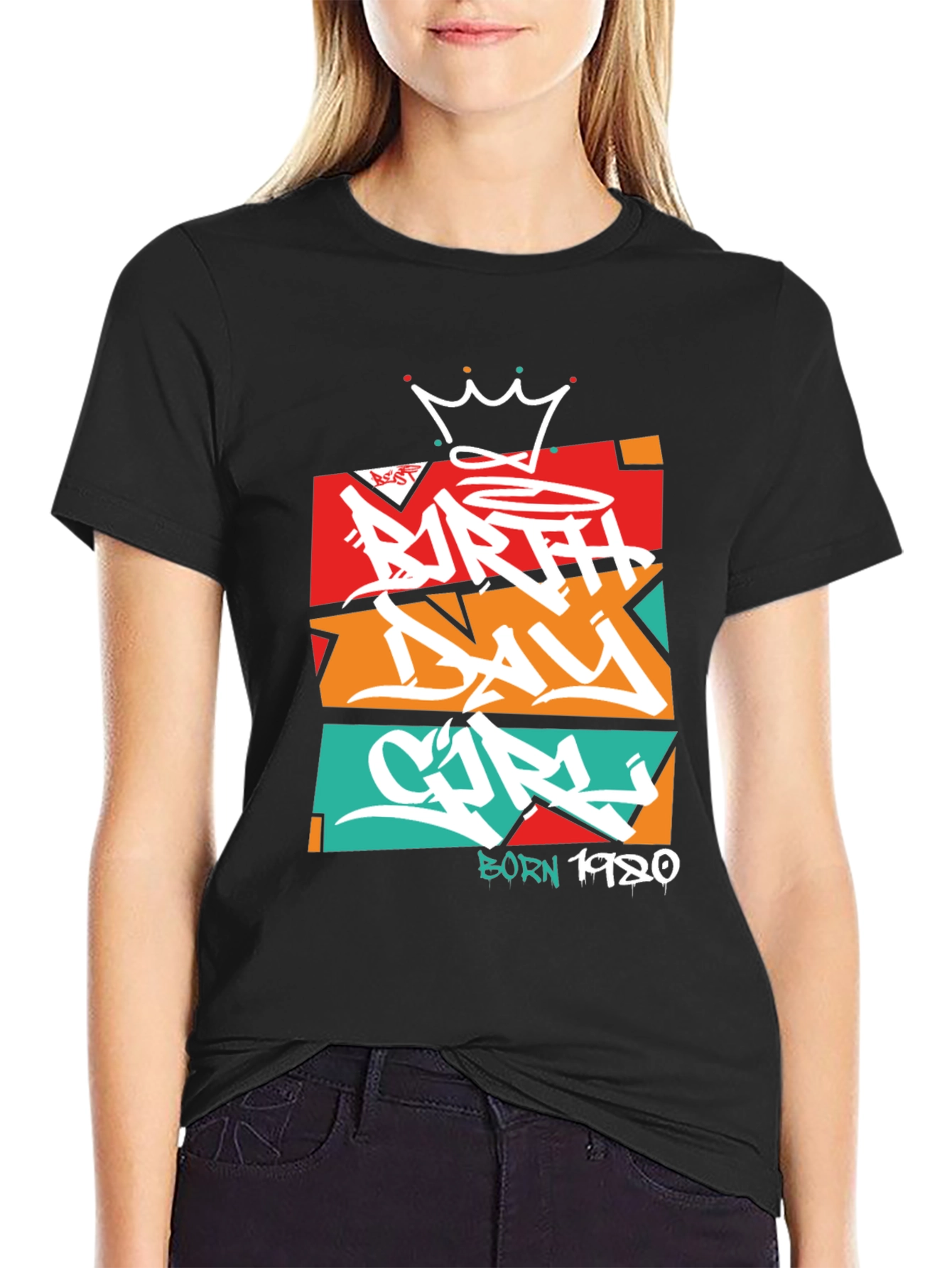 Birthday Girl T-Shirt - Graffiti Style