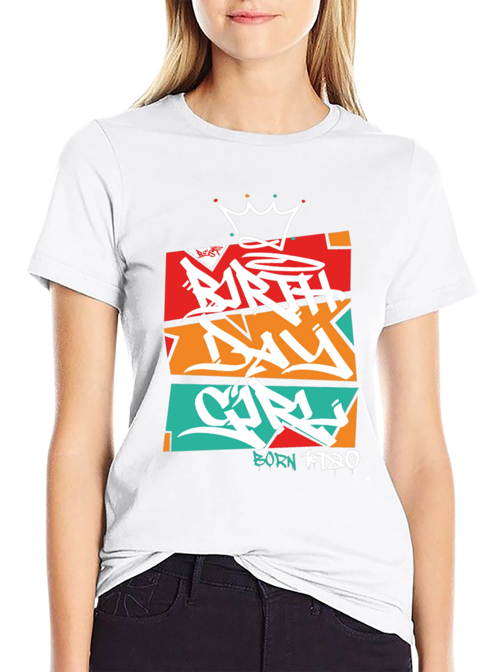 Birthday Girl T-Shirt - Graffiti Style