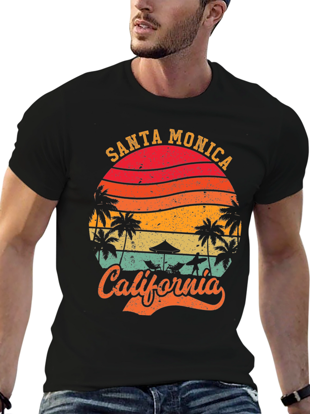 Santa Monica California Graphic Tee