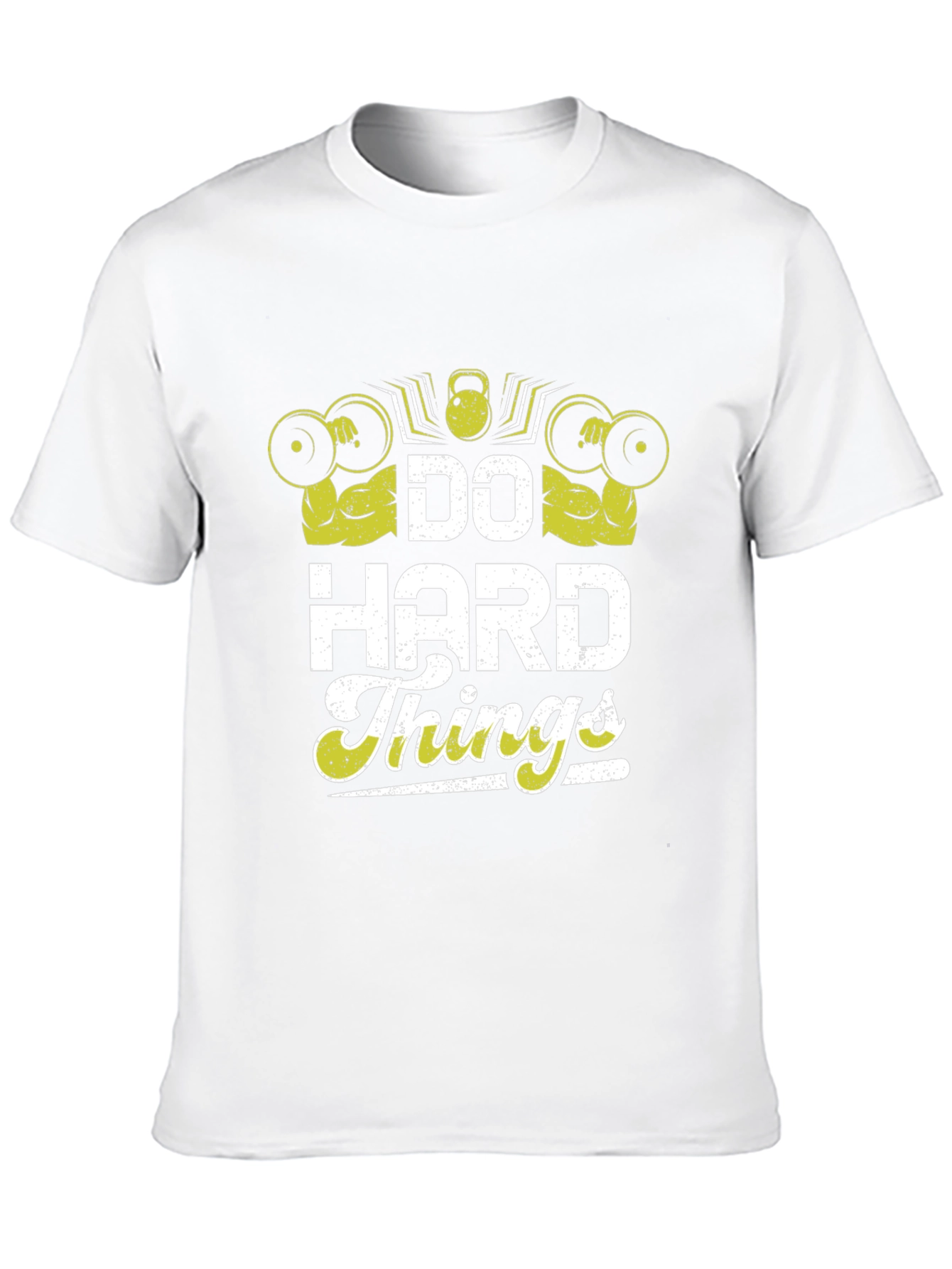 Do Hard Things Graphic T-Shirt Gym Workout Motivation Tee