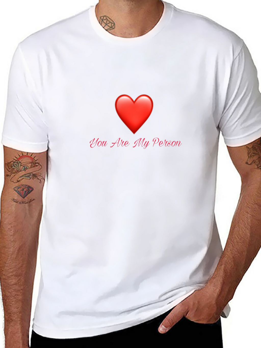 You Are My Person Graphic T-Shirt - Black