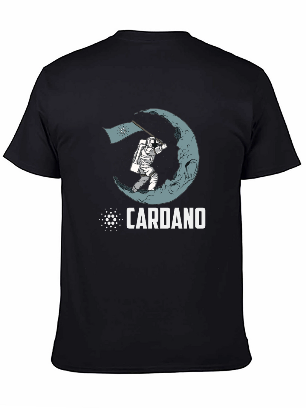 Cardano Crypto Astronaut Moon Landing T-Shirt