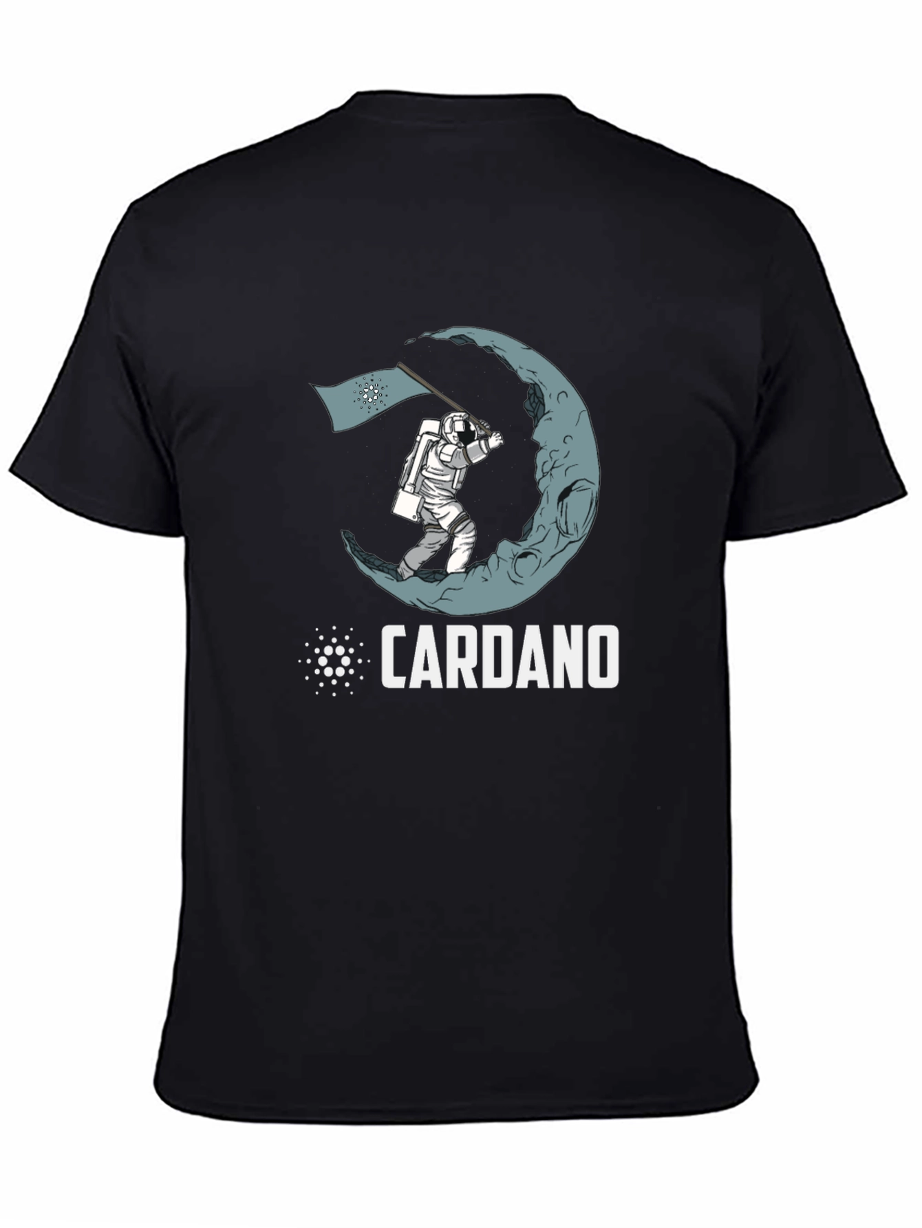 Cardano Crypto Astronaut Moon Landing T-Shirt