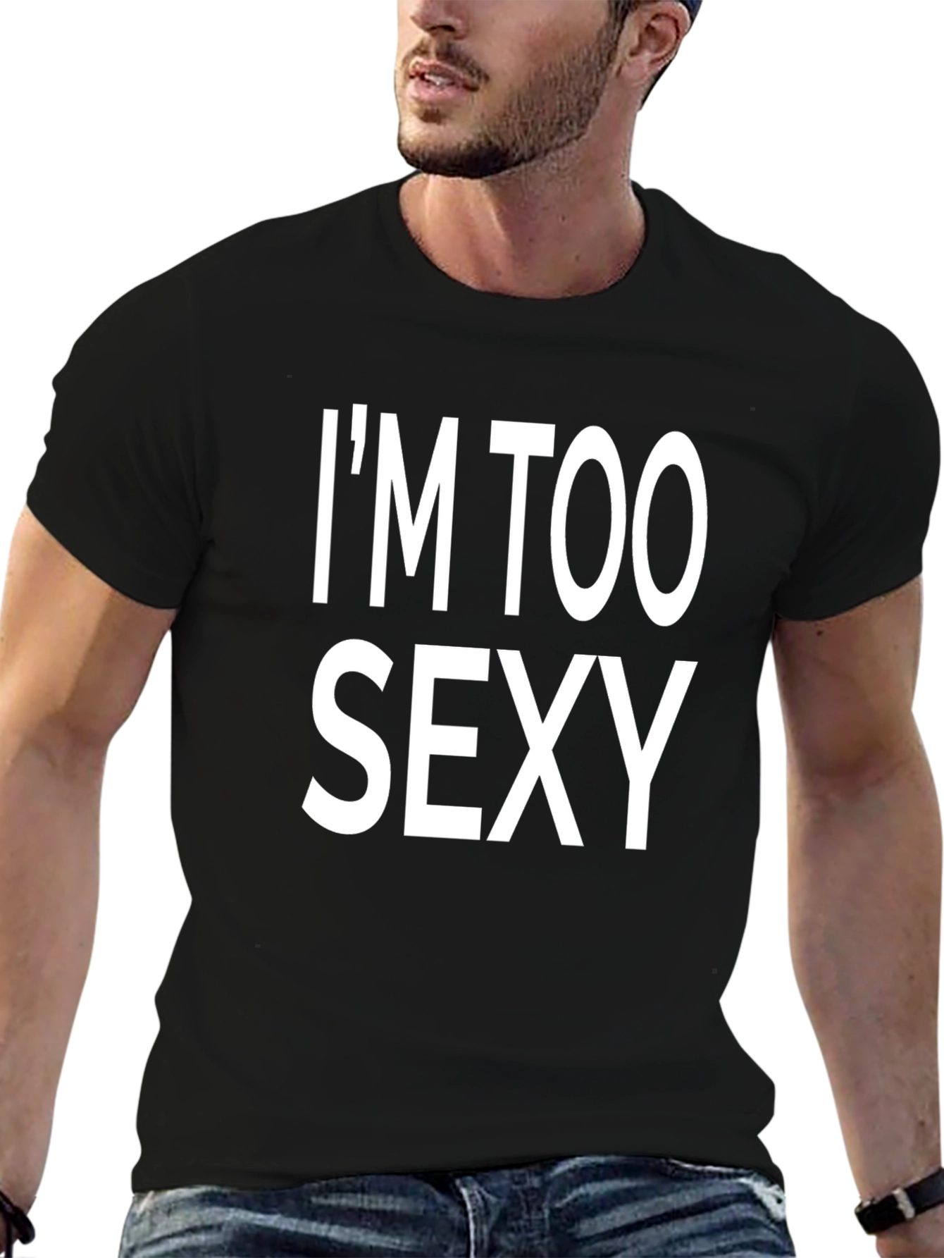Im Too Sexy Black Graphic Tee