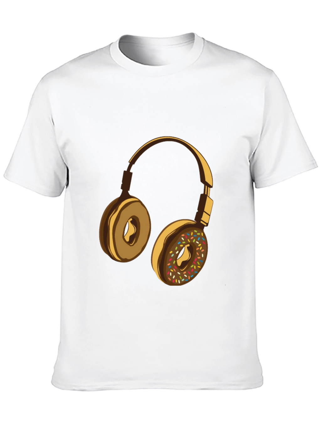 Donut Headphones Graphic Tee - Music Lovers Shirt