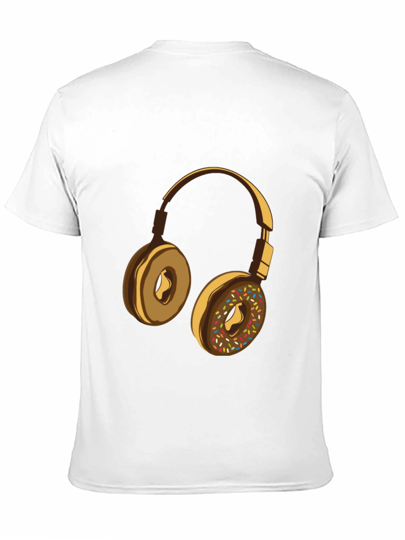 Donut Headphones Graphic Tee - Music Lovers Shirt