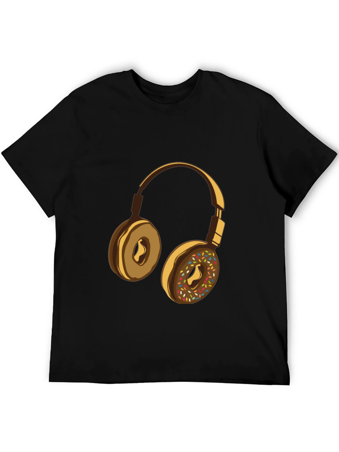 Donut Headphones Graphic Tee - Music Lovers Shirt