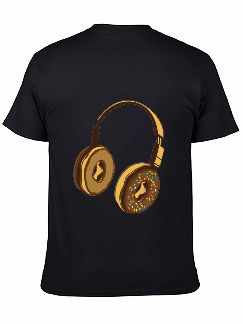 Donut Headphones Graphic Tee - Music Lovers Shirt