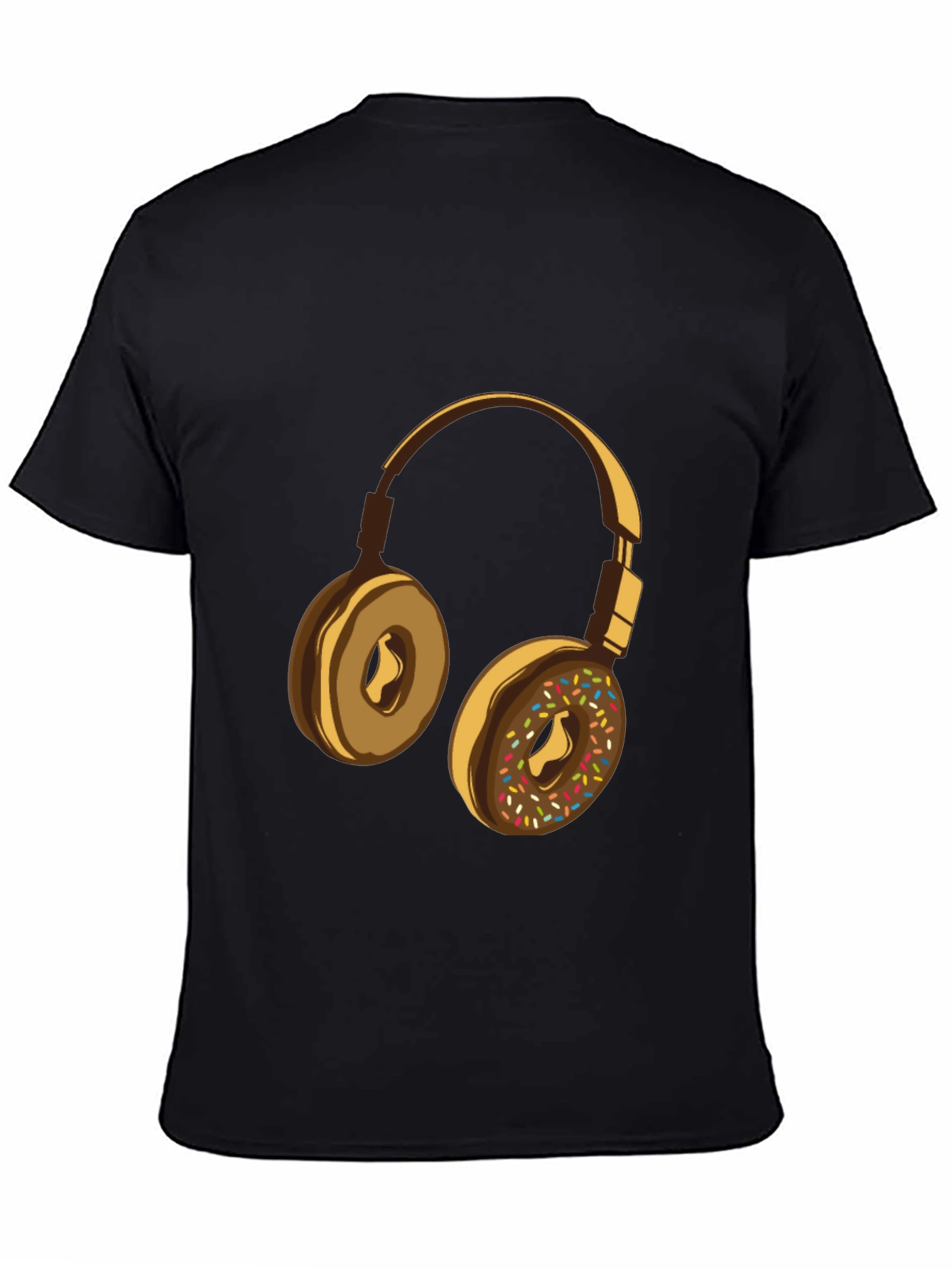 Donut Headphones Graphic Tee - Music Lovers Shirt
