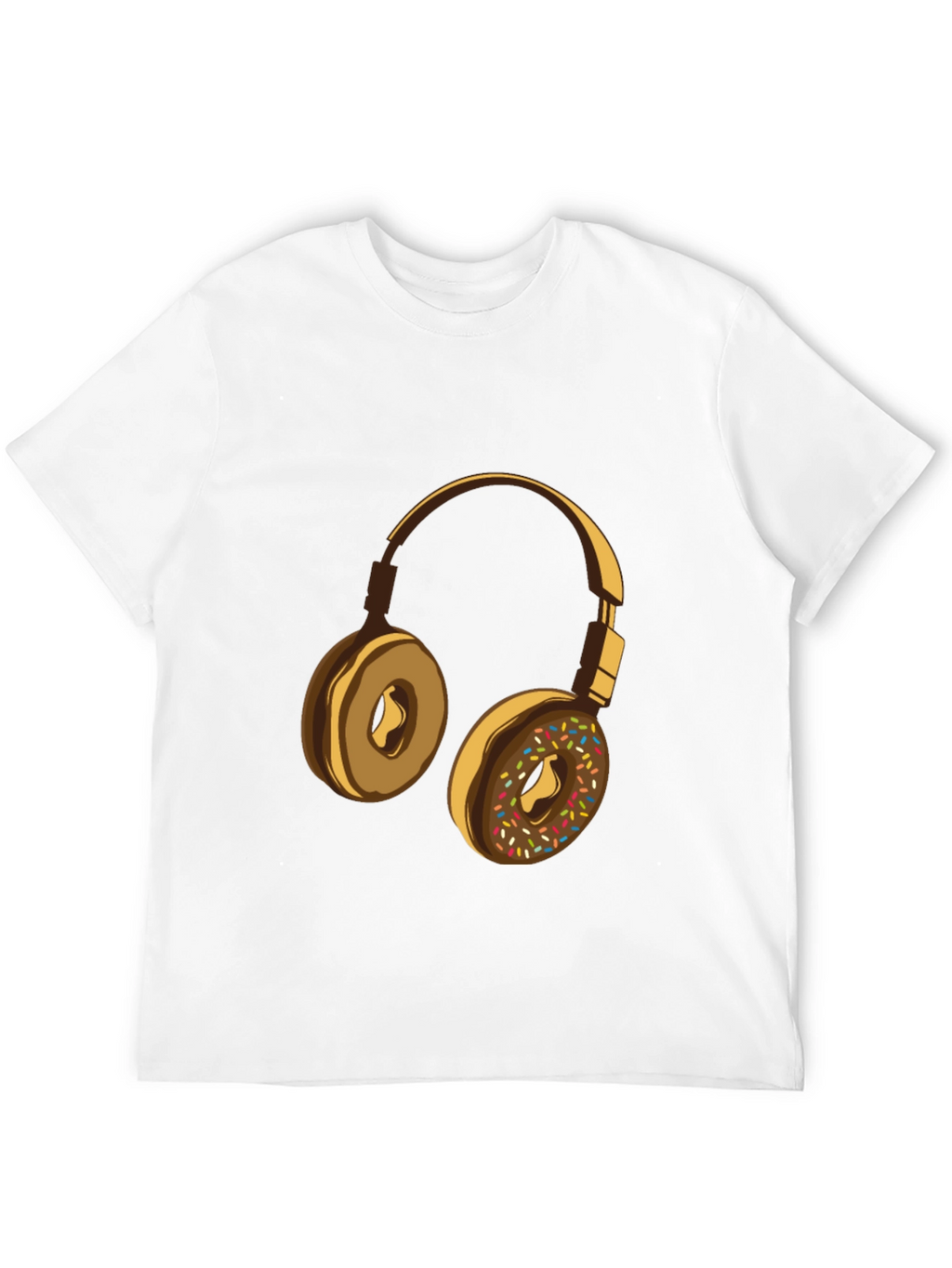 Donut Headphones Graphic Tee - Music Lovers Shirt