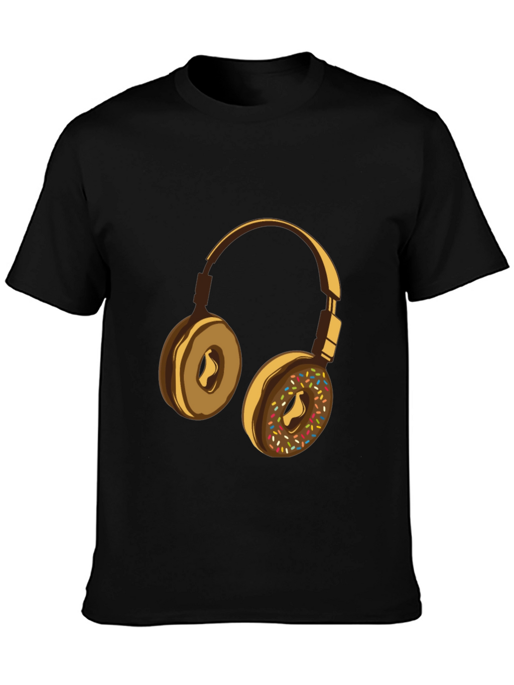 Donut Headphones Graphic Tee - Music Lovers Shirt
