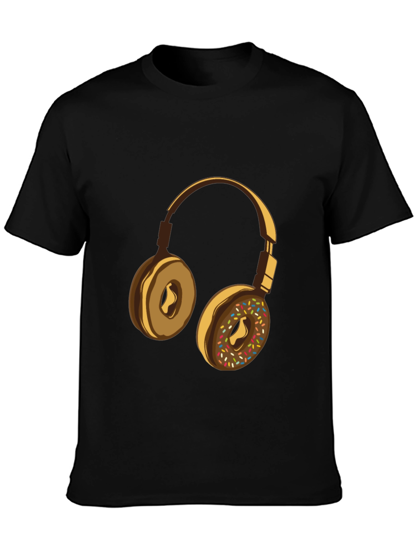 Donut Headphones Graphic Tee - Music Lovers Shirt