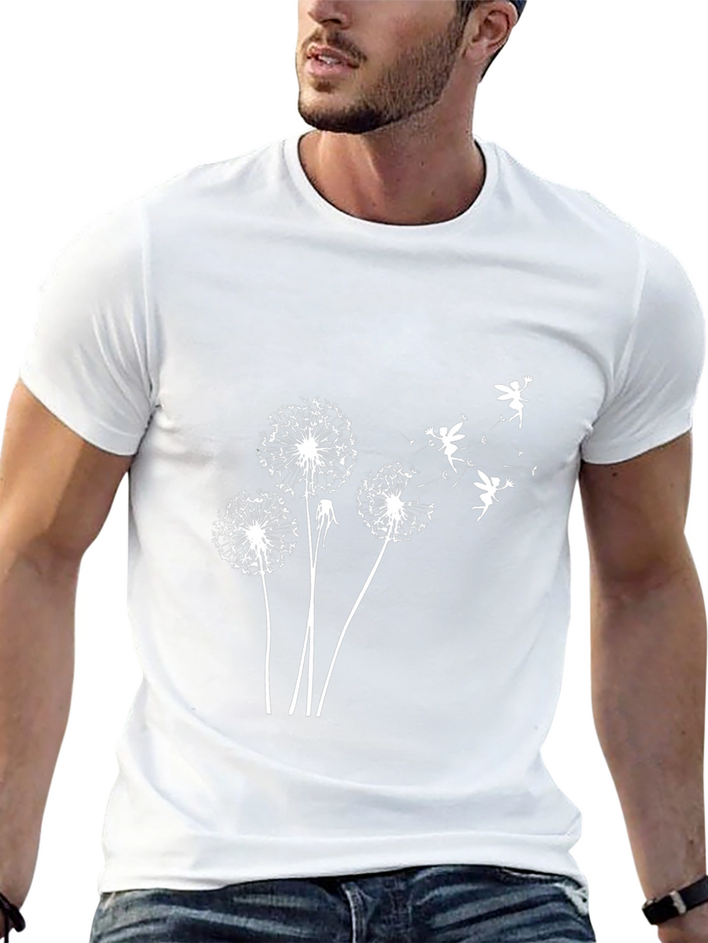 Dandelion Fairy Black Graphic Tee