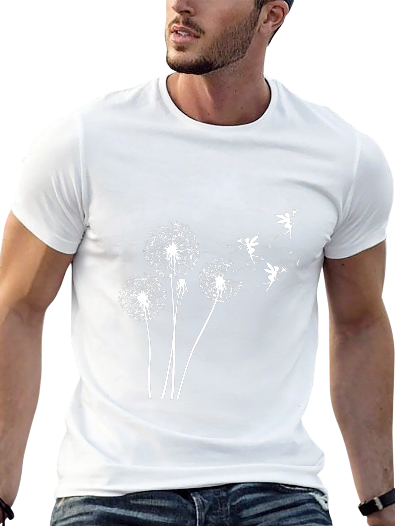 Dandelion Fairy Black Graphic Tee
