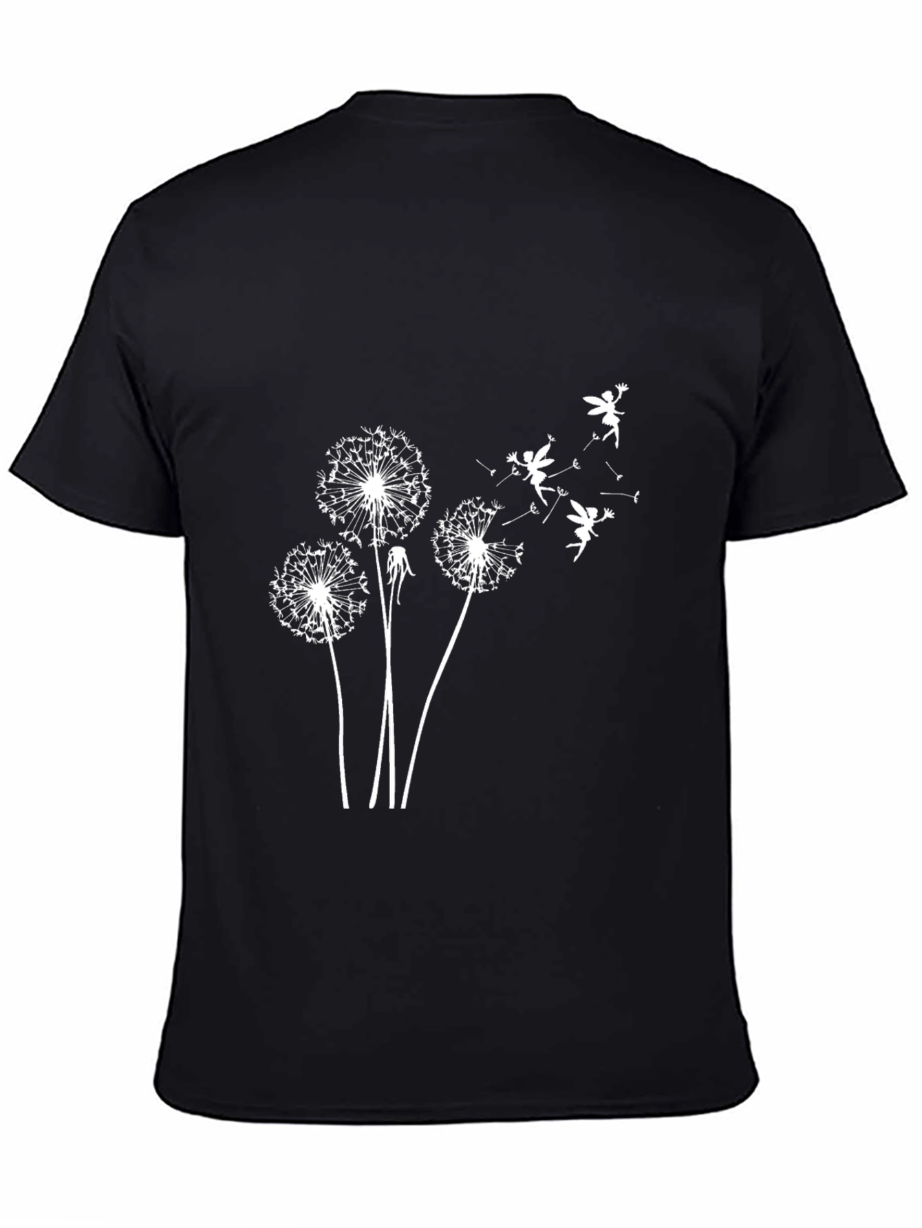 Dandelion Fairy Black Graphic Tee